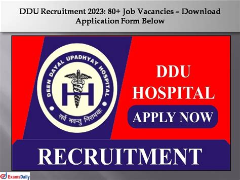 Ddu Job Vacancies